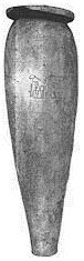 Hedjw Hor (?) tall jar from Eastern Delta
(MMA (1.122) after van den Brink op. cit.,
1996 pl. 30 (Type III)