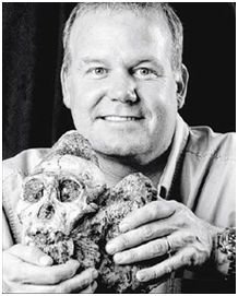 candidate to be the ancestor of humans with lead researcher Lee Berger of the University of Witwatersrand in South Africa