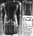 Munchen statuette
(Staatliche Sammlung Ag Kunst, AS 7149,
unknown provenance, sedimentary rock, hr II, 2 cm