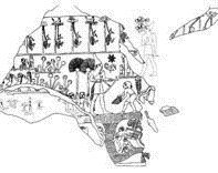 A line drawing of the Scorpion Macehead