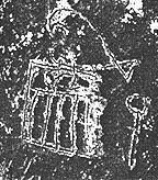 Minshat Abu Omar tomb 160, jar incised serek,
after vanden Brink op. cst 1996 pl 28b (Type III)